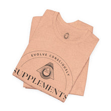 Load image into Gallery viewer, Evolve Supplements Logo T‑Shirt – Minimal Wellness Graphic Tee