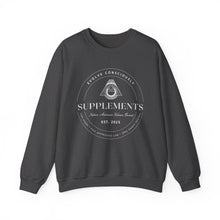 Load image into Gallery viewer, Evolve Consciously Supplements Crewneck Sweatshirt — Vintage Apothecary Wellness Shirt