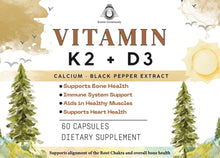 Load image into Gallery viewer, Vitamin K2 + D3