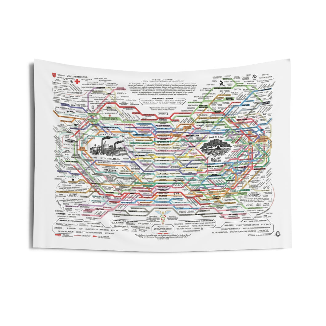 THE HEALING WEB Indoor Wall Tapestries