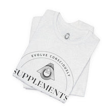 Load image into Gallery viewer, Evolve Supplements Logo T‑Shirt – Minimal Wellness Graphic Tee

