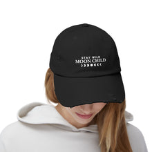 Load image into Gallery viewer, Stay Wild Moon Child Distressed Cap
