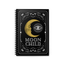 Load image into Gallery viewer, MOON CHILD Spiral Notebook - Ruled Line
