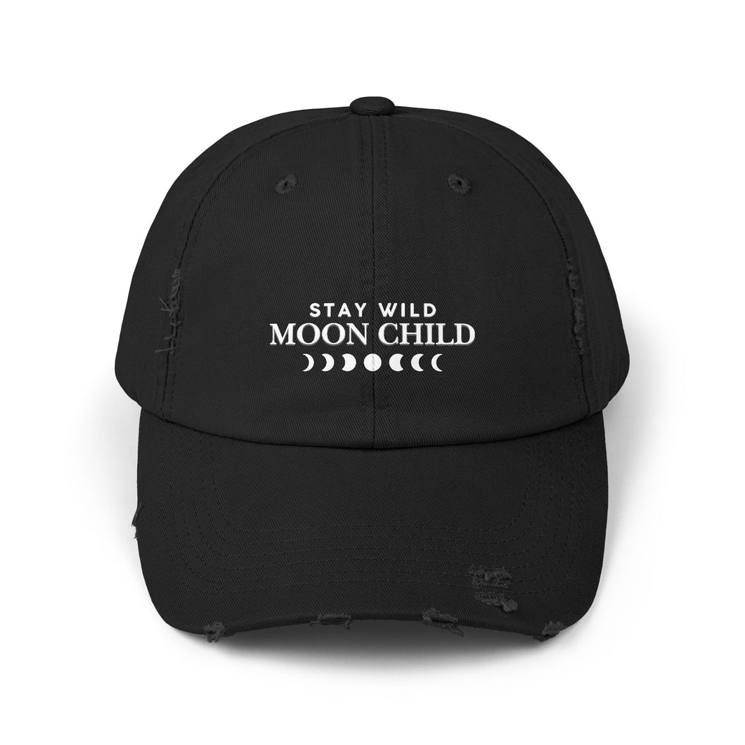 Stay Wild Moon Child Distressed Cap