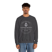 Load image into Gallery viewer, Evolve Consciously Supplements Crewneck Sweatshirt — Vintage Apothecary Wellness Shirt
