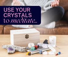 Load image into Gallery viewer, Crystals and Stones - 17Pc Chakra Stones, Gemstones and Crystals. Meditation Accessories, Healing Stones. Real Crystals, Chakra Crystals Kit, Raw Crystals. Witchcraft Kit Crystal Décor
