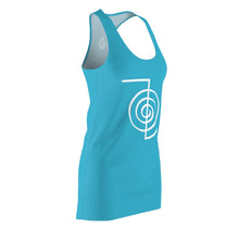 Load image into Gallery viewer, Women's REIKI Cho-Ku-Rei Racerback Dress-TEAL
