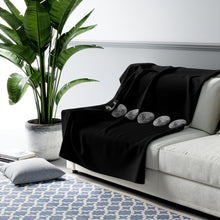 Load image into Gallery viewer, Moon Phase Sherpa Fleece Blanket
